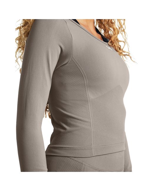 Under Armour Gray Vanish Seamless Long Sleeve T-Shirt