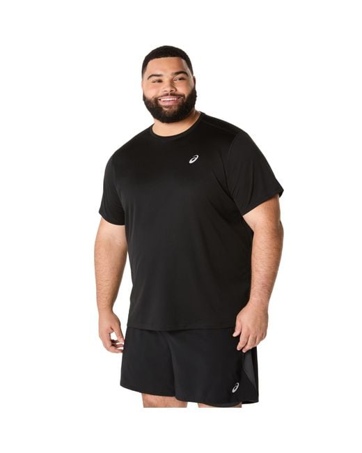 Asics Black Core Ss Top Running for men