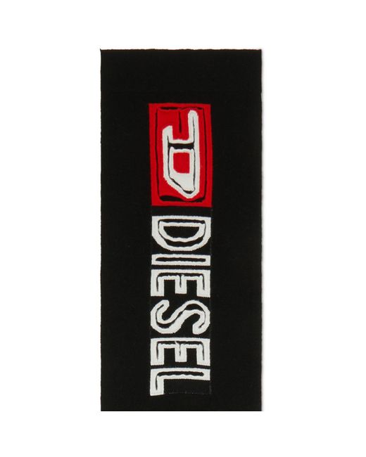 DIESEL Black Adults Midweight Scarf