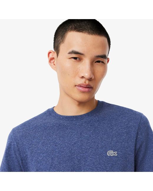 Lacoste Blue Mercerized Cotton T-Shirt for men