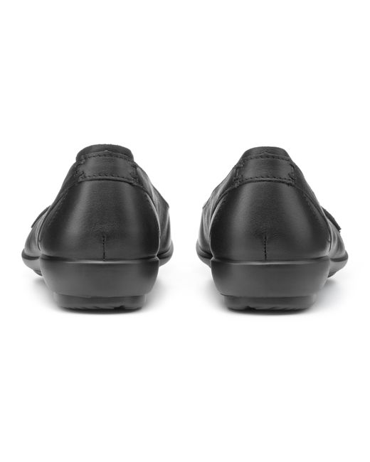 Hotter Black Robyn Ii Wide Fit Ballerina Pumps