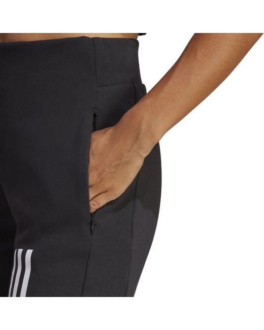 Adidas Black Mission Victory High Waist Closed Hem Poly Jogger