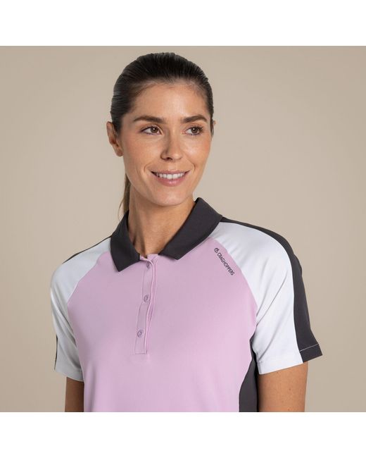 Craghoppers Blue Nosilife Hazelmere Quick-Drying Golf Polo Top