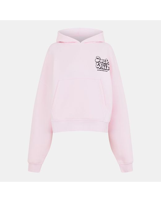 Jack Wills Pink Jw Bubble Hoodie