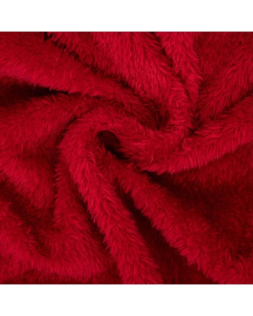 I Saw It First Red Isif Detachable Hood Fur Trim Sherpa Lined Parka