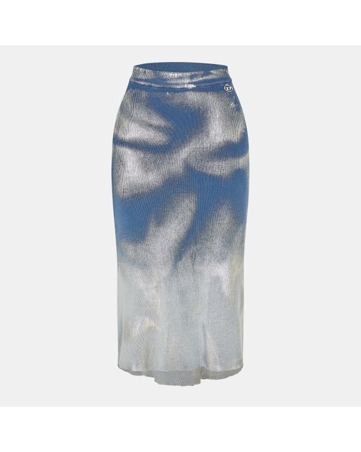DIESEL Blue Tailored Pencil Skirt