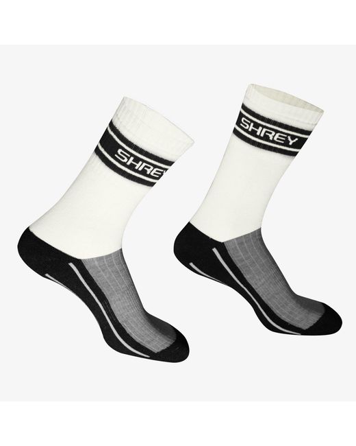 Shrey Black Elite Double Layer Socks 2 Pack for men