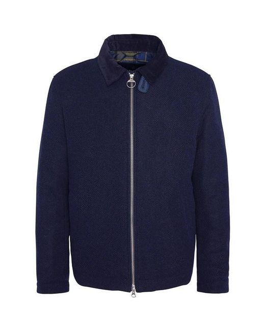 Barbour Blue Foulton Wool Jacket for men