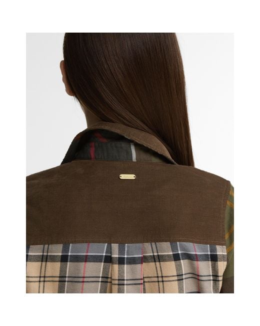 Barbour Gray Patchworkplaid Flannel Shirt