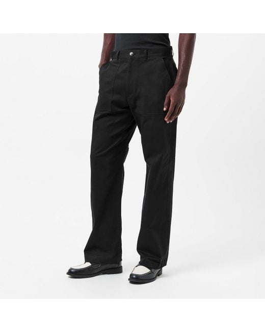 Casablanca Black Relax Wide Leg Trousers for men