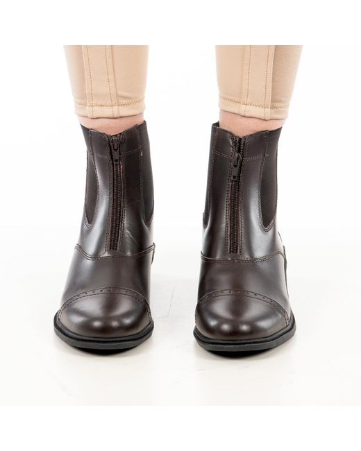 Brogini Brown Tivoli Zip Jodhpur Boots