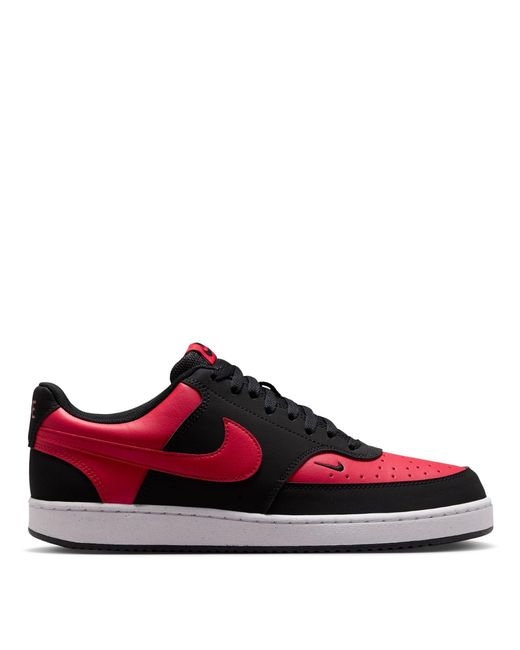 Nike Red Court Vision Low Trainers for men