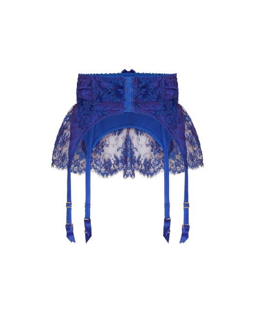 Agent Provocateur Blue Carline Suspender
