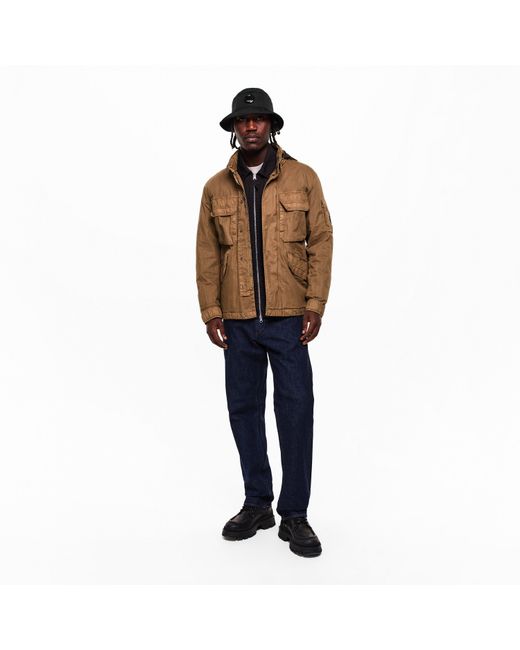 C P Company Black Bucket Hat for men