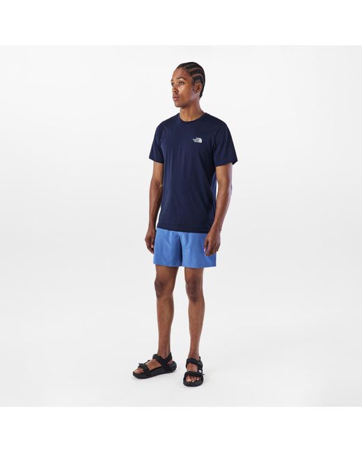 The North Face Blue Regular Fit Simple Dome T-Shirt for men