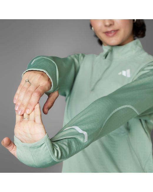 Adidas Blue Ultimate High Visibility Half Zip Performance Tracksuit Top