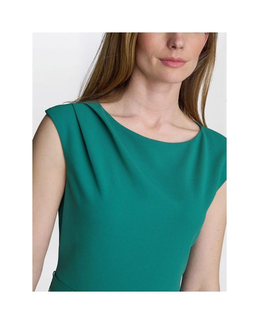 Gina Bacconi Green Mary Belted Dress