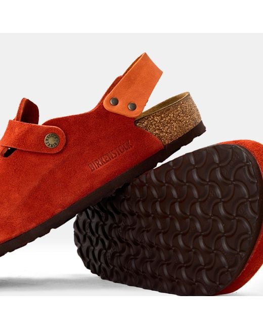 Birkenstock Red Tokio Clogs for men