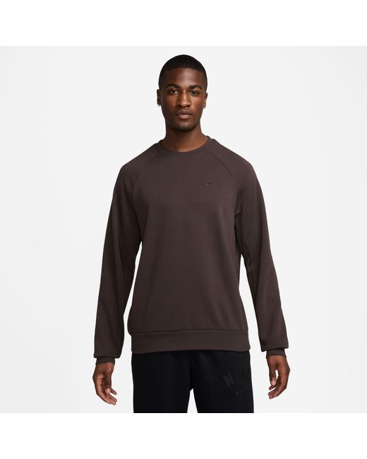 Nike Brown Primary Uv Long Sleeve Performance T-Shirt for men