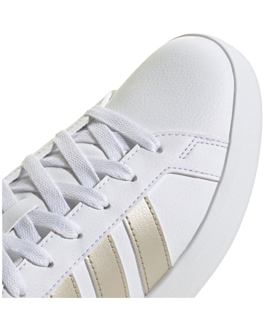 Adidas White Grand Court Base Trainers