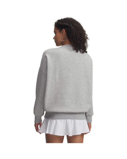 Under Armour Gray Rival Fleece Crew Sweatshirt