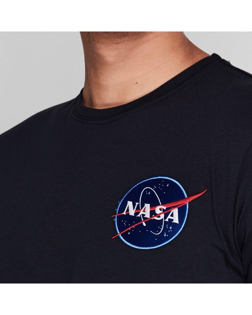 Alpha Industries Blue Space Shuttle T for men