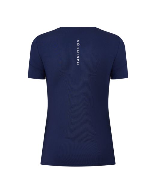 Röhnisch Blue Micro Tee Short Sleeve Performance Gym Top