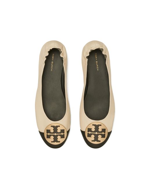 Tory Burch Natural Claire Ballet Pumps