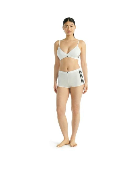 Adidas White Triangle Wrap Bralette