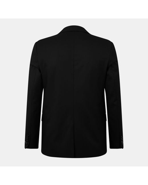 Twisted Tailor Black Ellroy Slim Fit Jacket for men