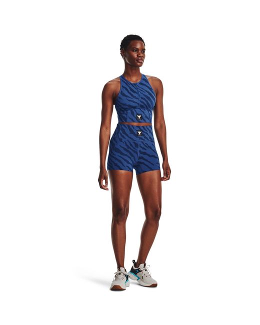 Under Armour Blue Project Rock Meridian Shorts