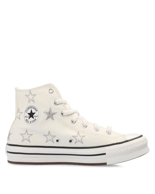 Converse White Chuck Taylor All Star Eva High-Top Trainers