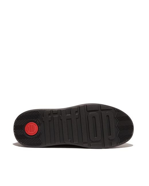 Fitflop Black F-Mode Suede Flatform Chelsea Boots Suede Elastic