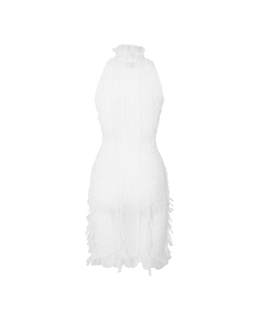 Roberta Einer White Angel Mini Dress
