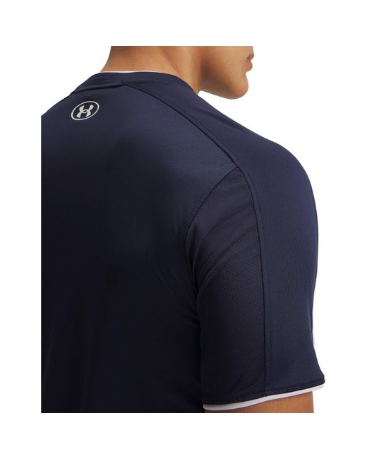 Under Armour Blue Short Sleeve Performance Gym Top for men