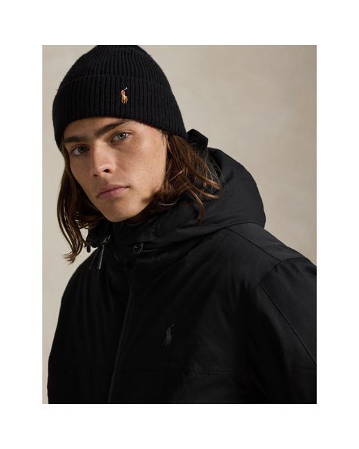 Polo Ralph Lauren Black Heavy Eastland Jacket Windbreaker for men