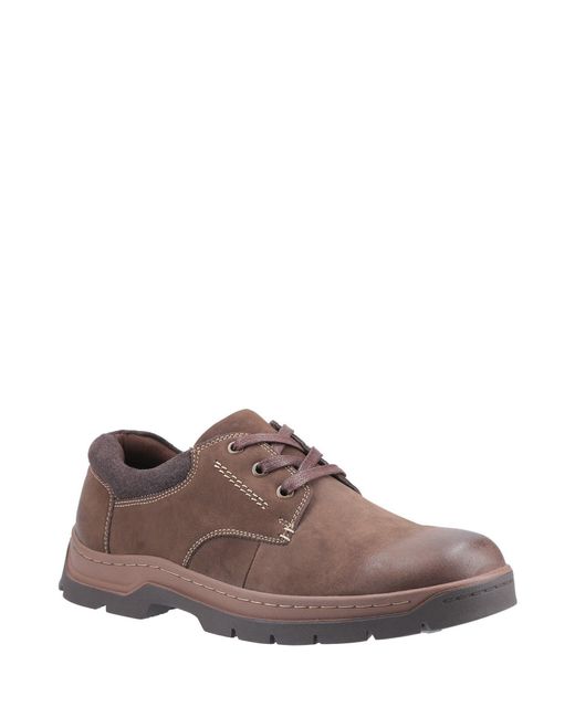 Cotswold Brown Thickwood Burnished Leather Casual Shoe for men