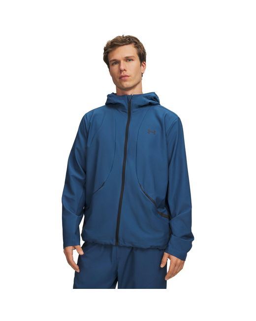 Under Armour Blue Unstoppable Woven Performance Training Jacket for men