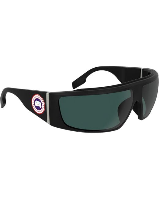Canada Goose Black Summit Wrap Sunglasses for men