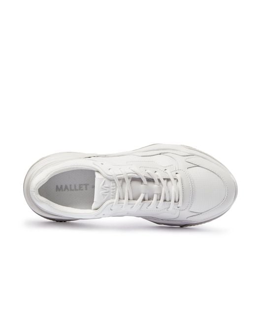 Mallet White Union Chunky Trainers for men