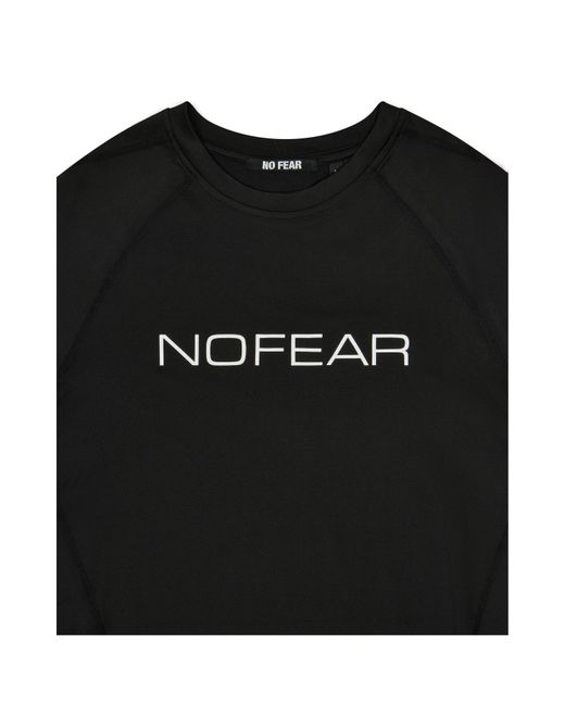 No Fear Black Compression Long Sleeve T-Shirt for men