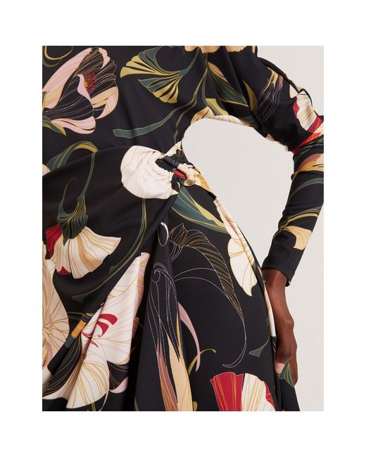 Ted Baker Black Wrap Mini Dress