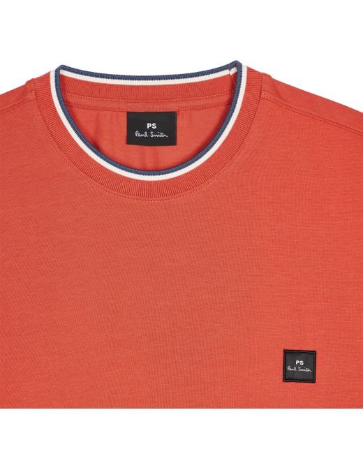 Paul Smith Orange Logo Patch T-Shirt for men