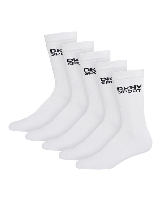 DKNY Gray 5 Pack Sport Socks Radde for men