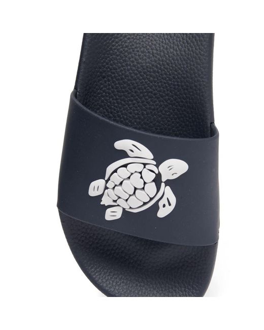Vilebrequin Blue Pool Sliders for men