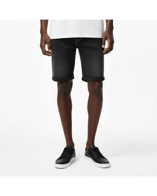 HUGO Black Denim Shorts for men