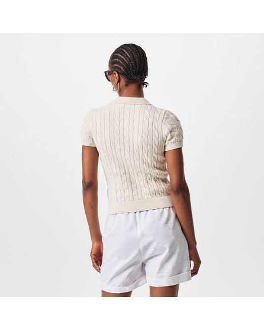 Ralph Lauren Natural Knitted Top
