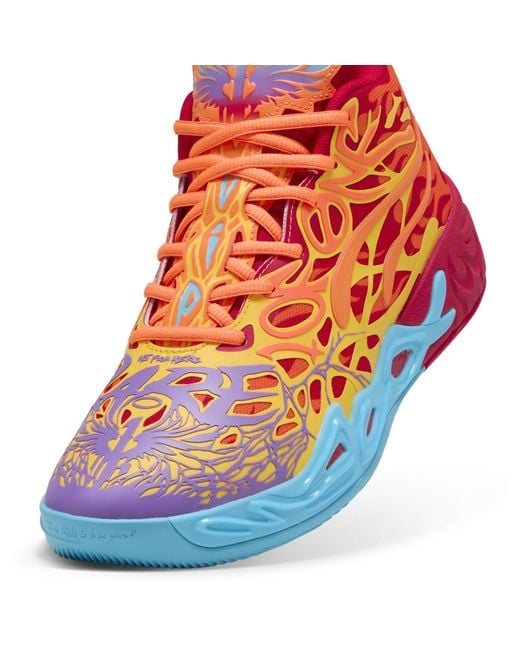 PUMA Orange Mb.04 Phoenix Basketball Trainers for men
