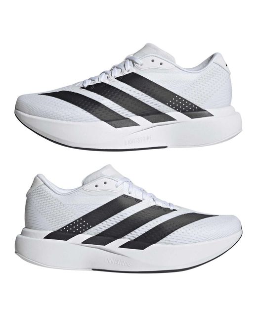 Adidas White Adizero Pacer for men