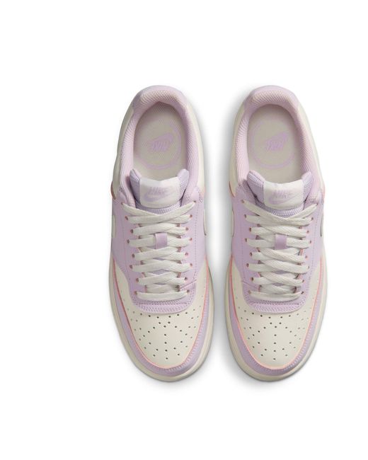 Nike Pink Court Vision Low Next Nature Trainers